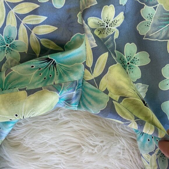 Tommy Bahama 100% Silk Tropical Print Pants Size 2 - Picture 5 of 11